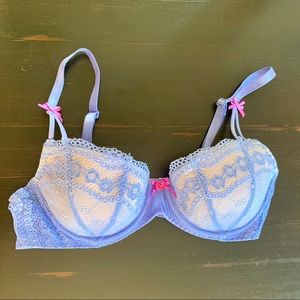 Betsey Johnston 32A Lavender Lace Bra